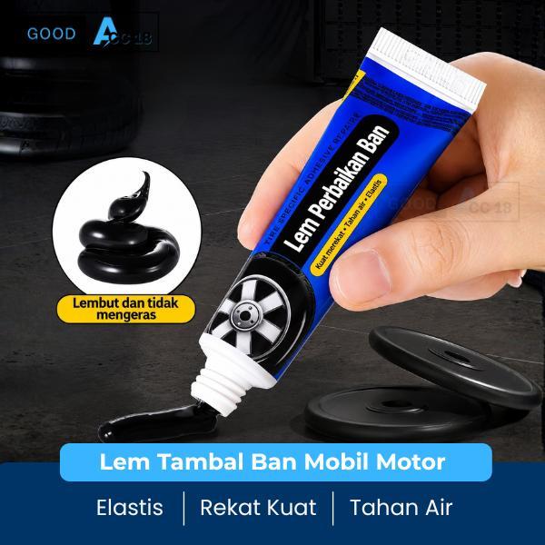 Lem Perbaikan Ban Karet Hitam Elastis Lem Tambal Ban Motor Mobil Rekat Kuat Tahan Air