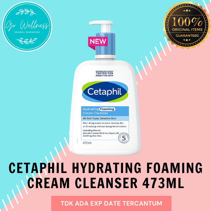 Cetaphil Hydrating Foaming Cream Cleanser 473ml