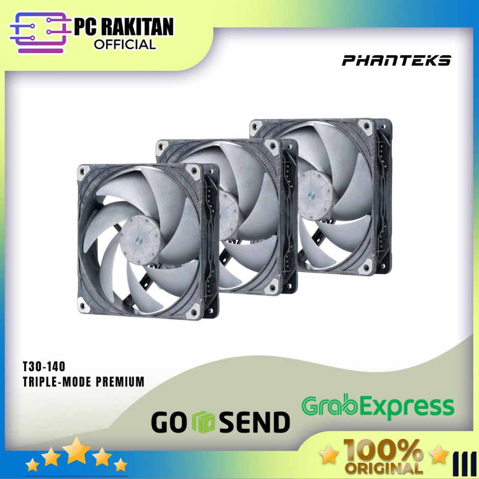 PHANTEKS CASE FAN T30-140 PREMIUM PWM FAN 3000RPM - SINGLE / PACK