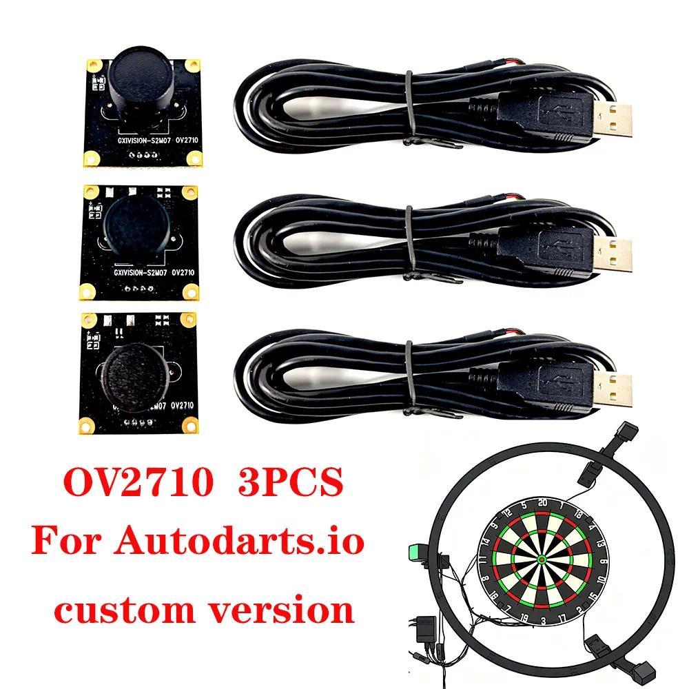 Autodarts Cam OV2710 3PCS GXIVISION 2MP 1080P 30fps Lensa 100 Derajat Modul Kamera USB Industri