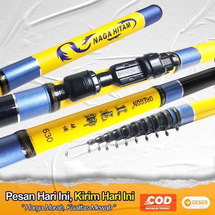 Tegek kolong oregon naga hitam carbon Pancing tegek Joran - 540cm