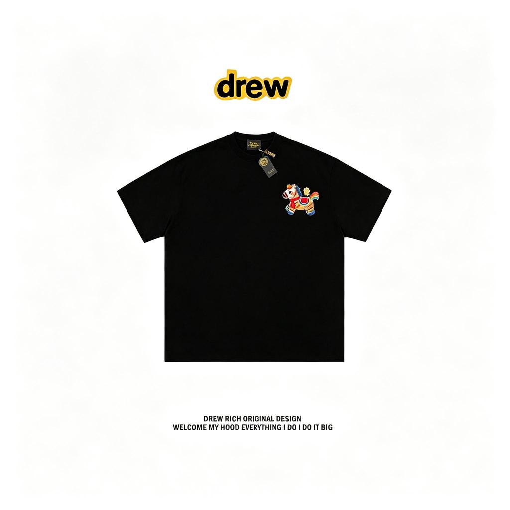 Kaos Putih Drew House x Mario Bros Pria Wanita / T-shirt Oversize Kekinian / Baju Distro Premium / F