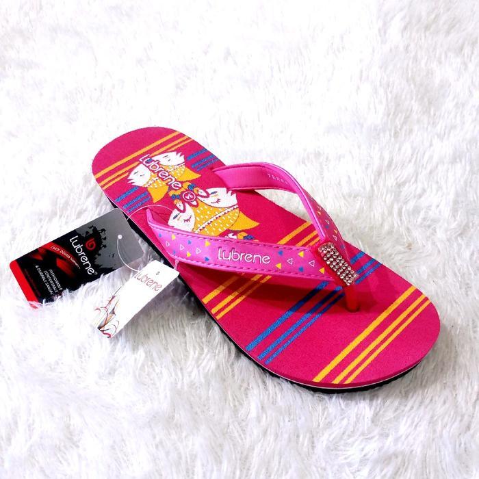LUBRENE Sandal Jepit Anak Perempuan 31 - 35 - Lubrene Pink, 31