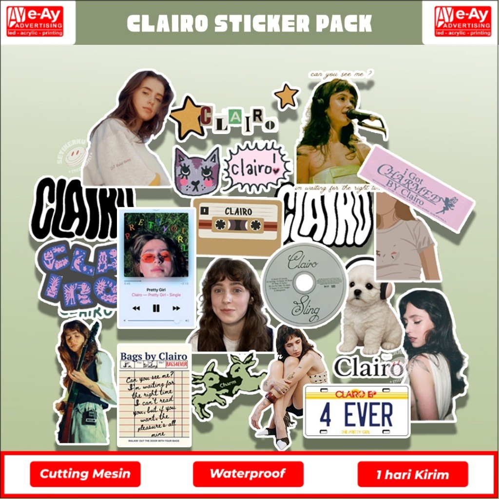 20pcs CLAIRO Sticker Pack | stiker clairo aesthetic - eayadvertising