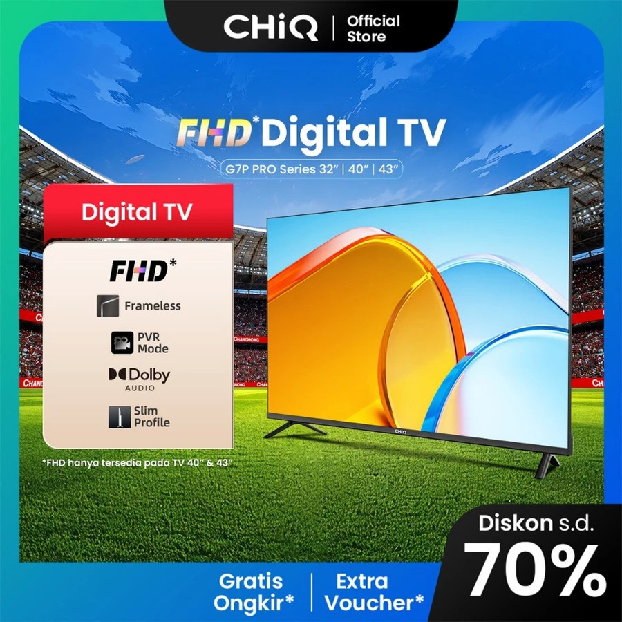 LED Tv CHIQ Changhong 43" DIGITAL L43G7P PRO / TV DIGITAL CHIQ BY CHANGHONG 43" L43G7P PRO