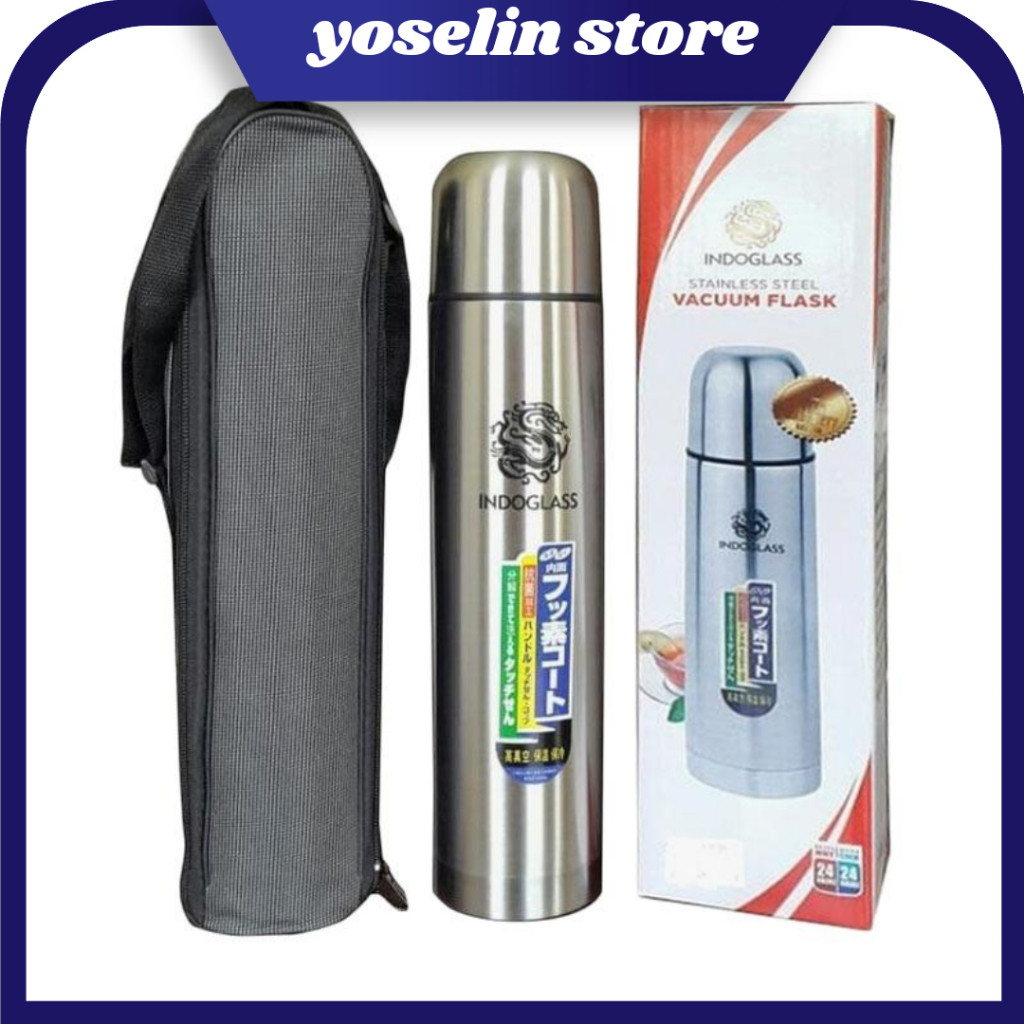 (Tadika shop) [ YS ] TERMOS TREMOS STAINLESS STEEL 1000 ML FREE TAS TERMOS AIR PANAS ES KECIL MINI P