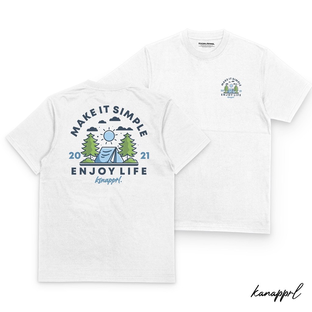 Kaos Pendaki "Enjoylife" - Kaos Pendaki Gunung/kaos Pendaki/Kaos Pendaki Indonesia/Pendaki Indonesia