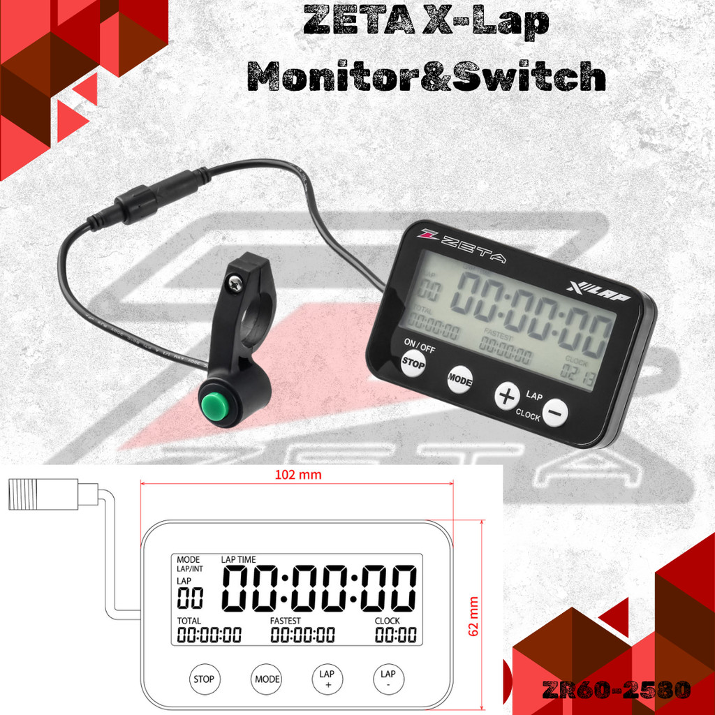 ZETA X-Lap Monitor&Switch Timer Lap Original