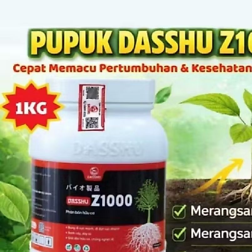 1000gr Pupuk Dasshu Z1000 Jepang - Meningkatkan Pertumbuhan Tanaman