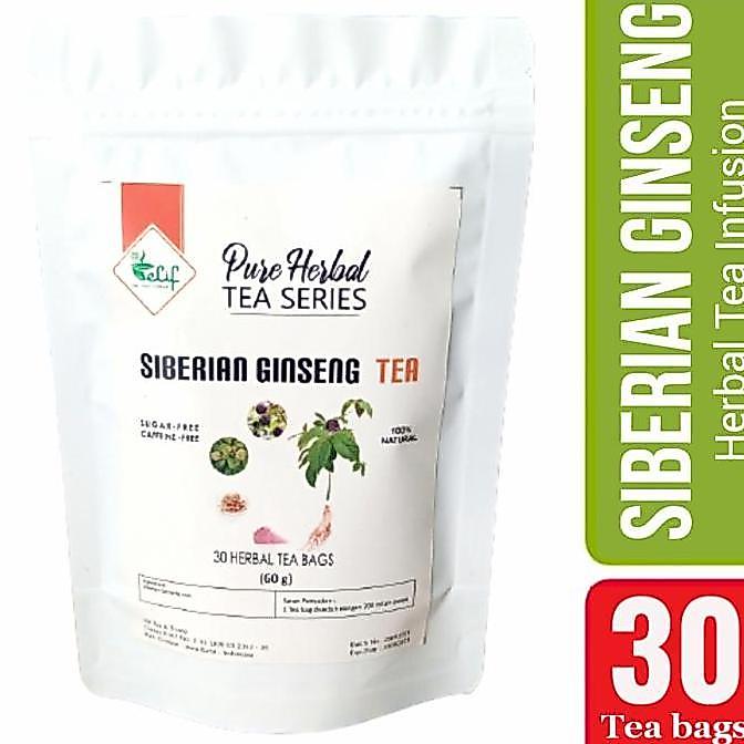 Best Seller Siberian Ginseng Tea : Siberian Ginseng Eleuthero Root Tea (30 TeaBag) Berkualitas 100% 