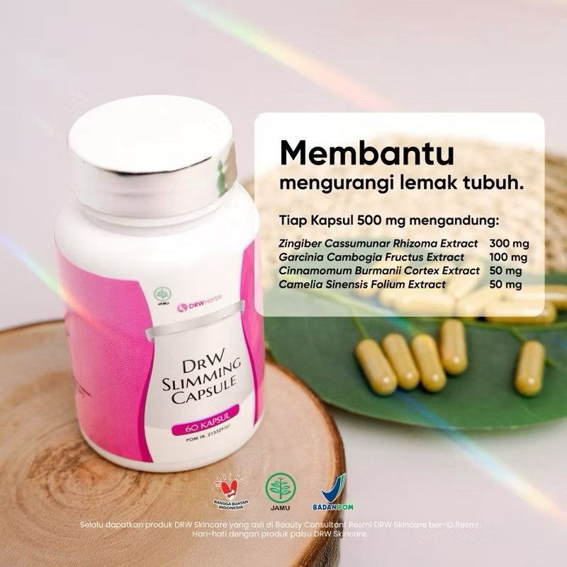 Kapsul Diet Drw skincare Slimming Capsule isi 60 kapsul cekout langsing kirim