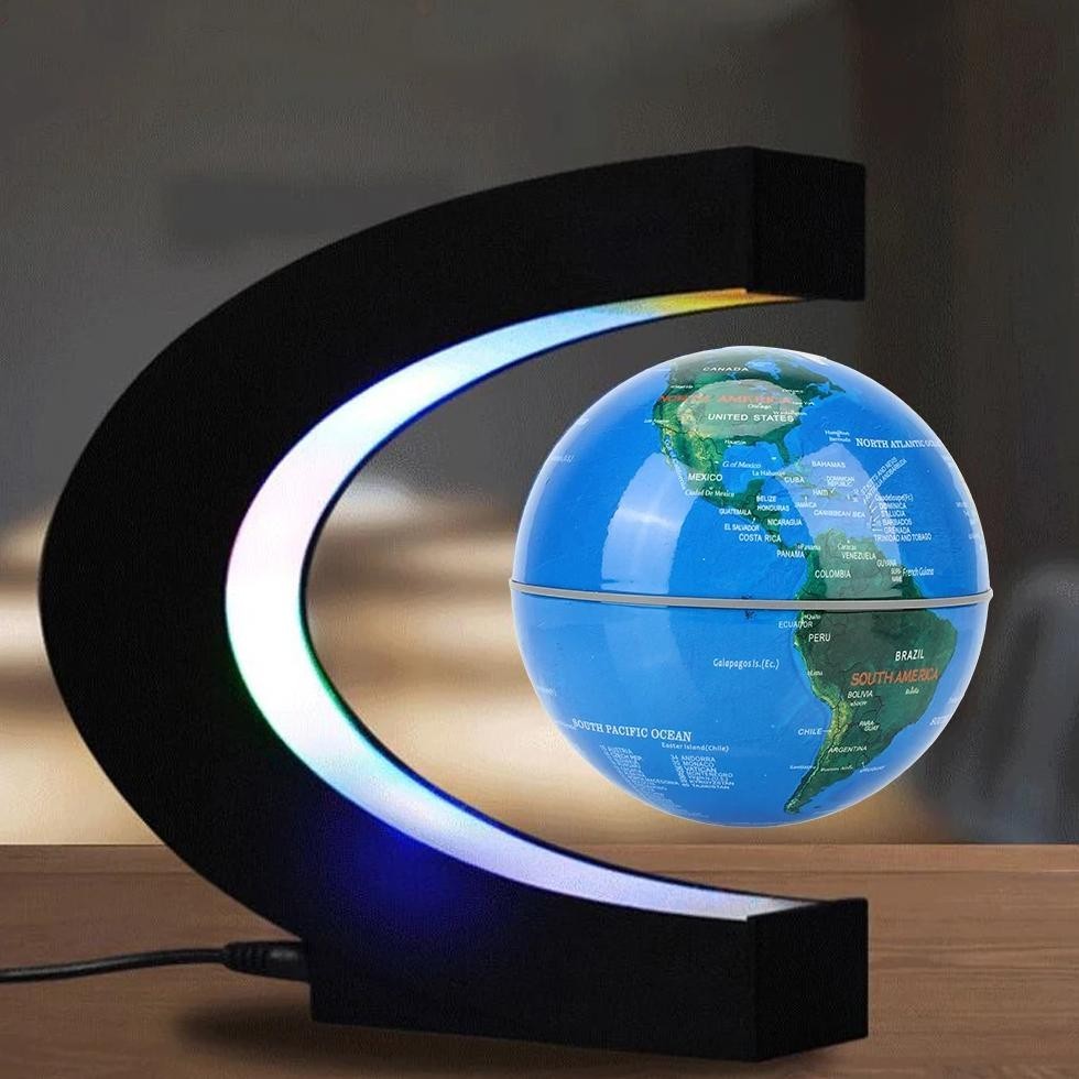 Floating Magnetic Levitation Globe Led World Map Electronic Antigravity Lamp Novelty Ball Light Home