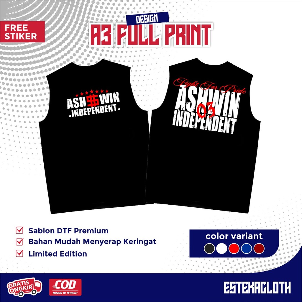 KAOS SINGLET PSHW ASHWIN INDEPENDENT - SINGLET PSHW TERBARU - SINGLET PSHW LAMBANG - SINGLET PSHW SI
