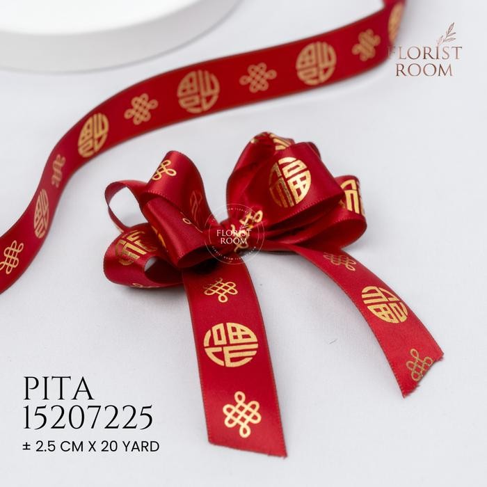 

Pita 15207225 ±2.5cm x 20yard - Pita Imlek- Chinese New Year Ribbon
