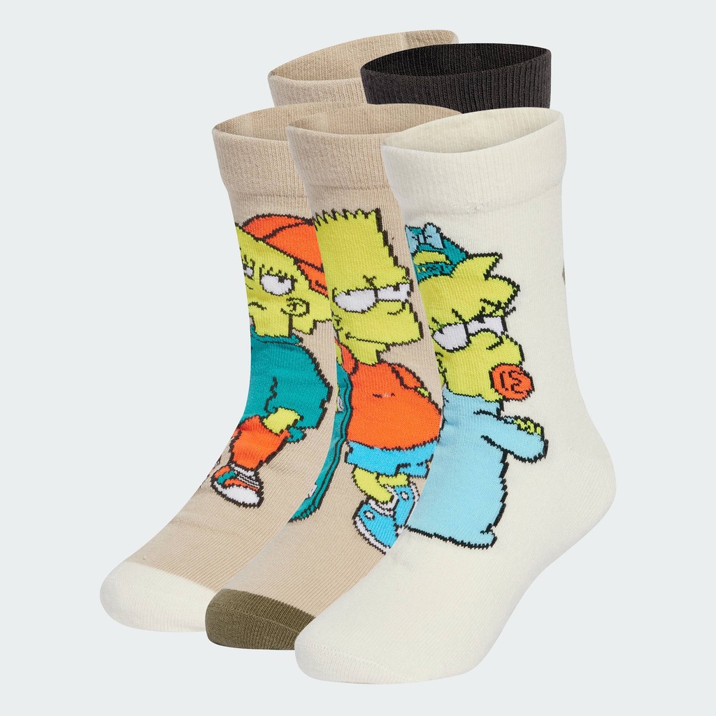adidas Lifestyle adidas The Simpsons Socks Kids Unisex Brown JM4473