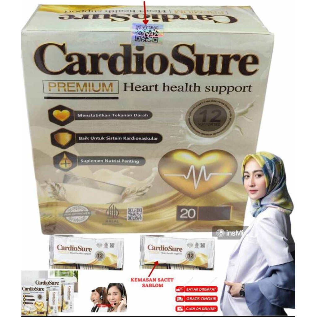

CARDIOSURE MILK SUSU OBAT HIPERTENSI STRUKE JANTUNG KORONER ASAM URAT KOLESTROL