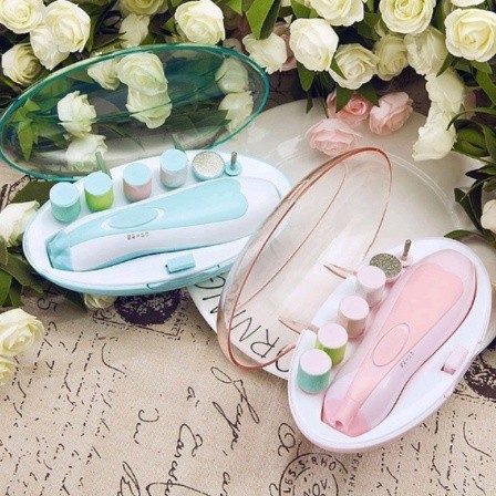 Alat Kikir Gunting Kuku Elektrik Bayi Elektrik Menicure Pedicure Set 6 — 7