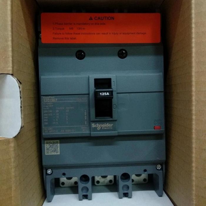 READY Breaker MCCB EZC250F 18ka 125 Ampere Schneider