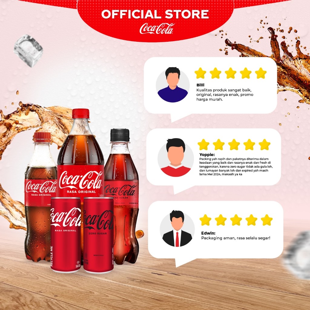 

JAMIN MURAH !!!Coca-Cola Zero Sugar Minuman Soda - Botol 390ml - x12 Pcs(BISA LANGSUNG ORDER)