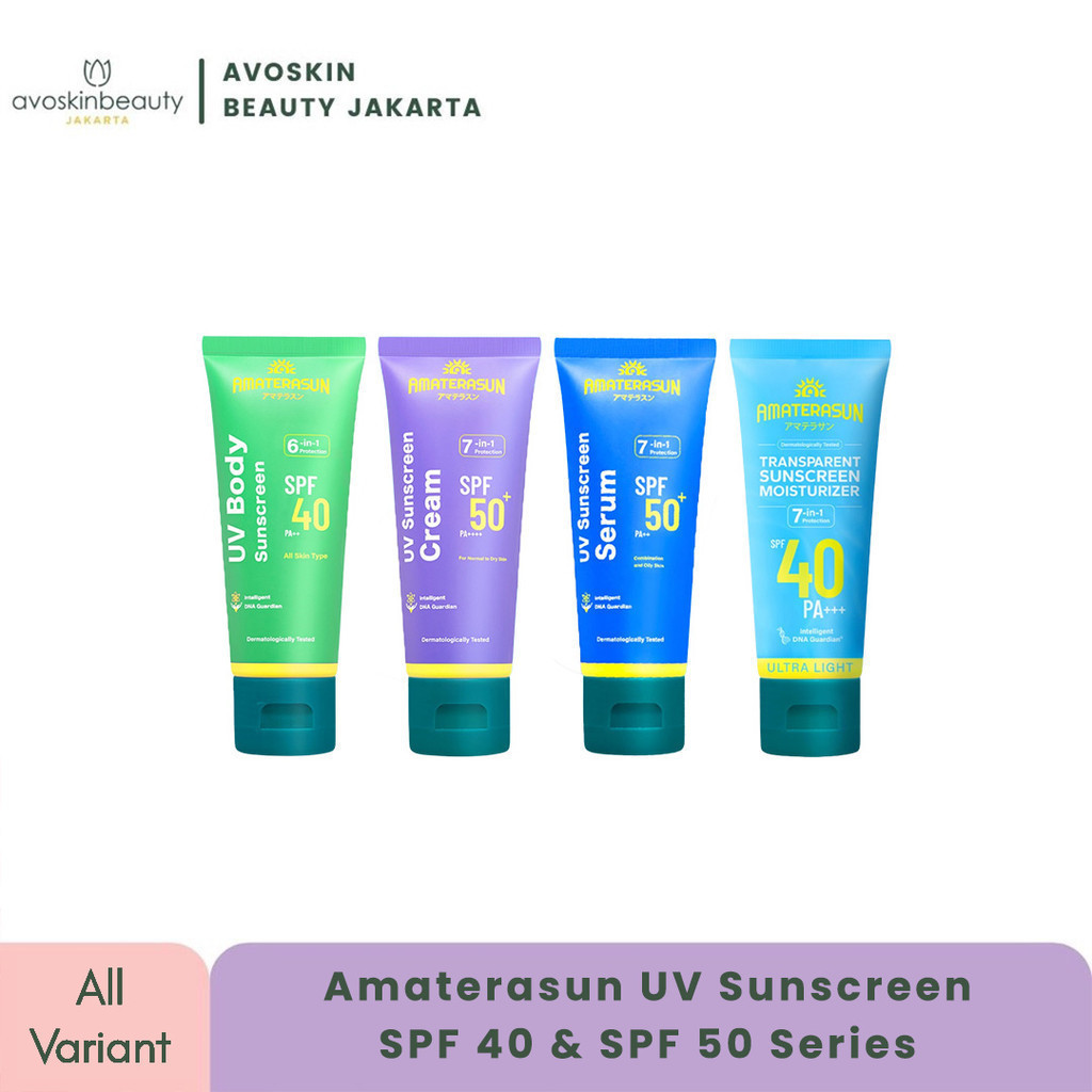 [WAREHOUSE SALE] EXP 10/2026 AMATERASUN UV Sunscreen Serum SPF 50+ / Cream / Transparent / Body / Ph