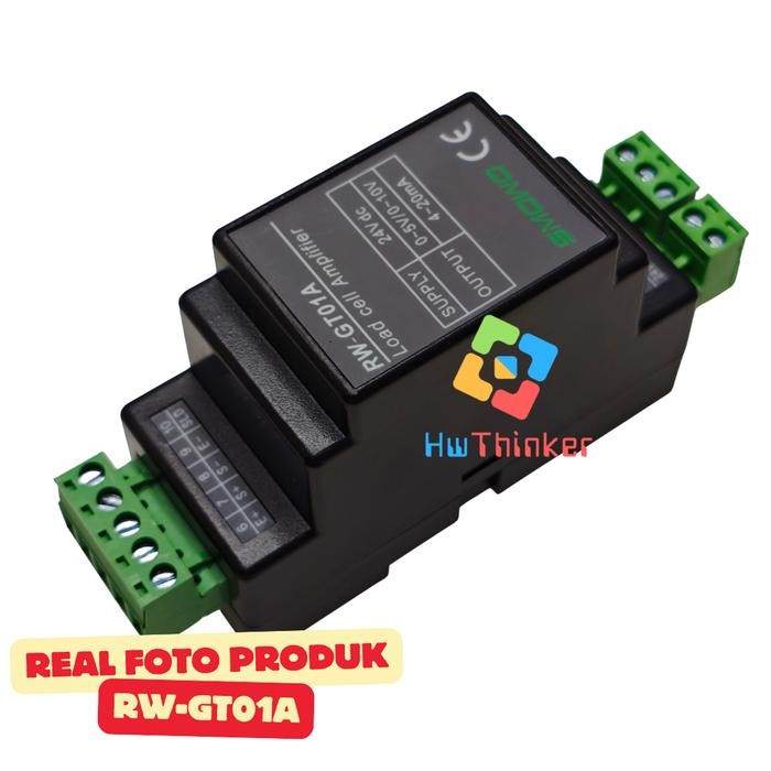 RW-GT01A DIN Rail-mounted  Load Cell Weight Sensor Amplifier 0-5VDC/0-10VDC 4-20mA Transmitter BERKU