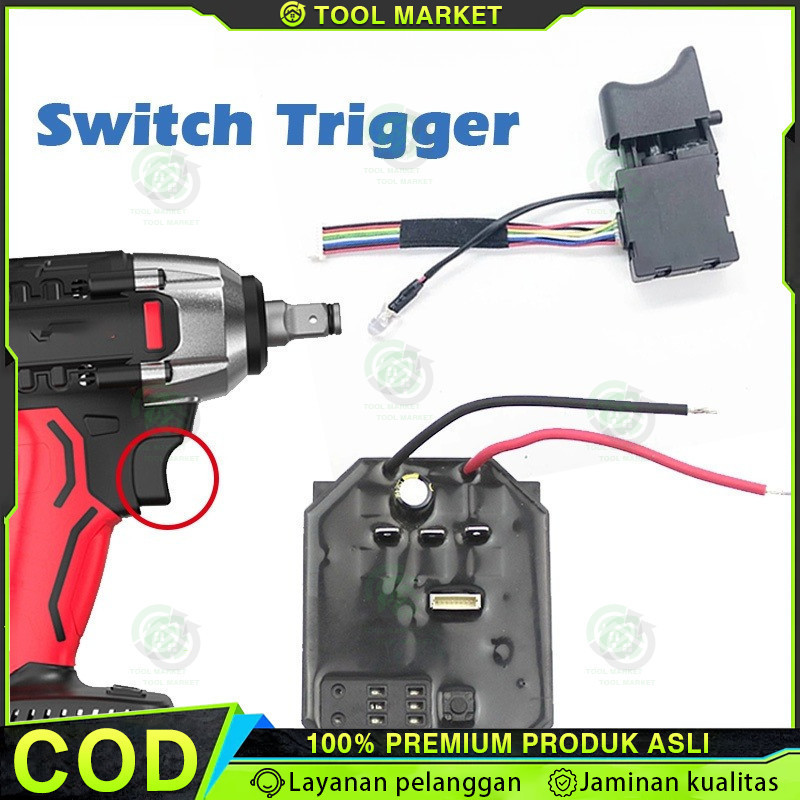 Saklar Modul Impact Wrench JLD Esc Speed Controller Impact Wrench Drill Brushless JLD Switch