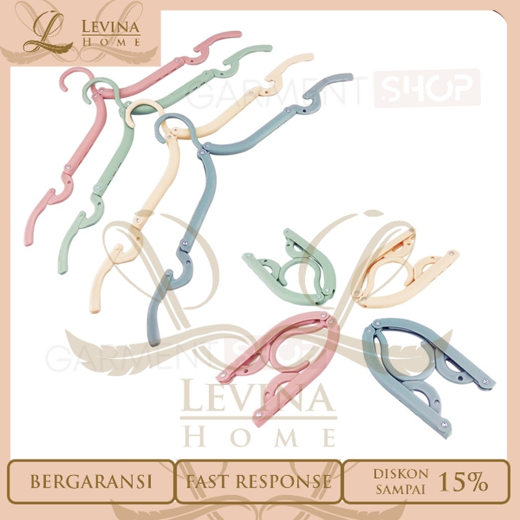 Hanger Lipat Umroh Haji Pakaian Magic Gantungan Jemuran Travelling Baju Kaos Kaki Praktis Serbaguna 