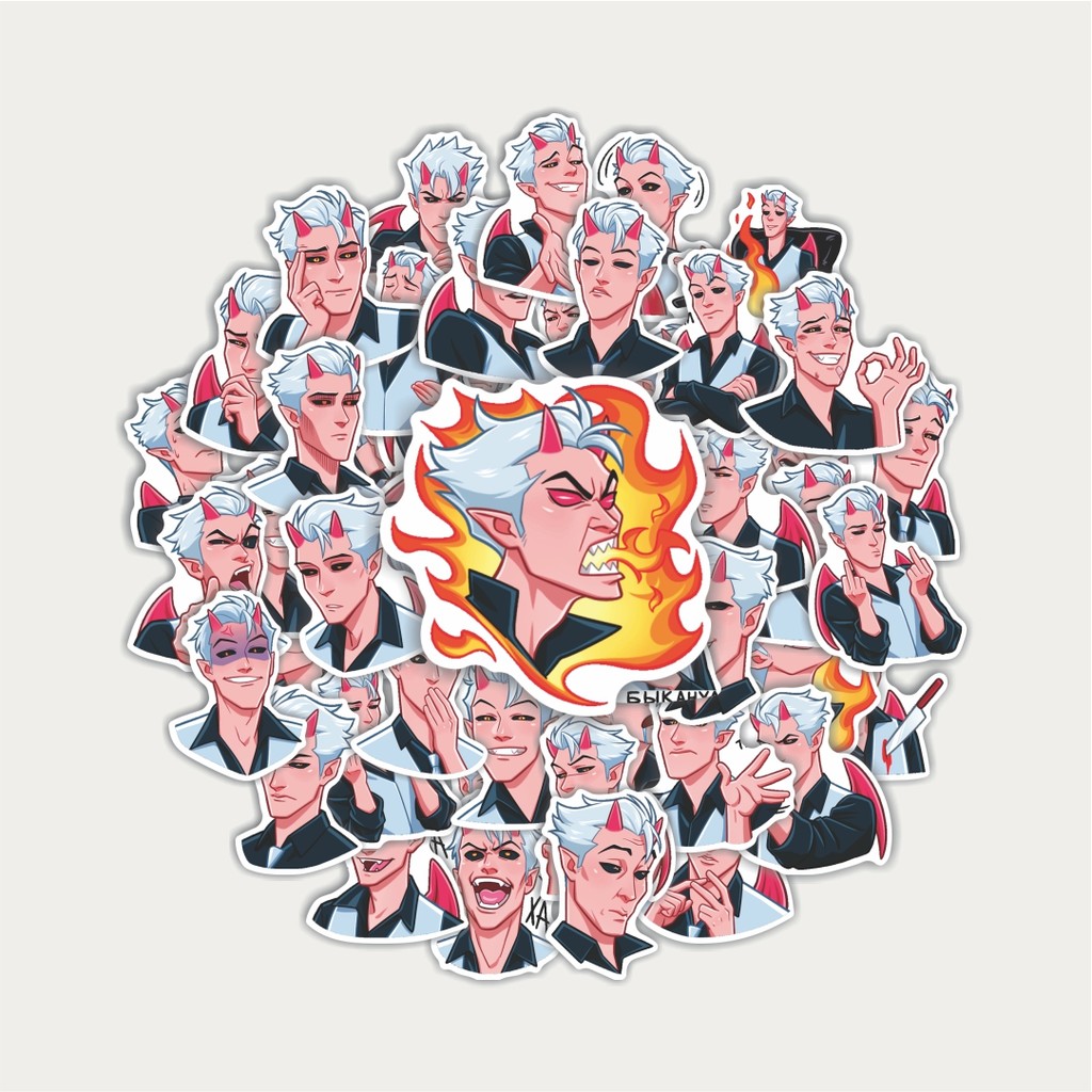 

Sticker Pack Stiker Boys Demon | Sticker TUMBLR | Stiker LAPTOP KOPER HELMP