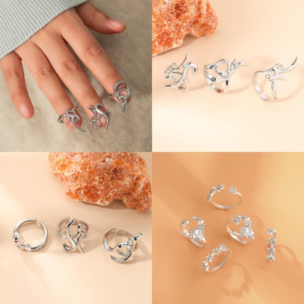 Cincin Alien, Cincin Kuku, Set Cincin, Cincin Wanita.