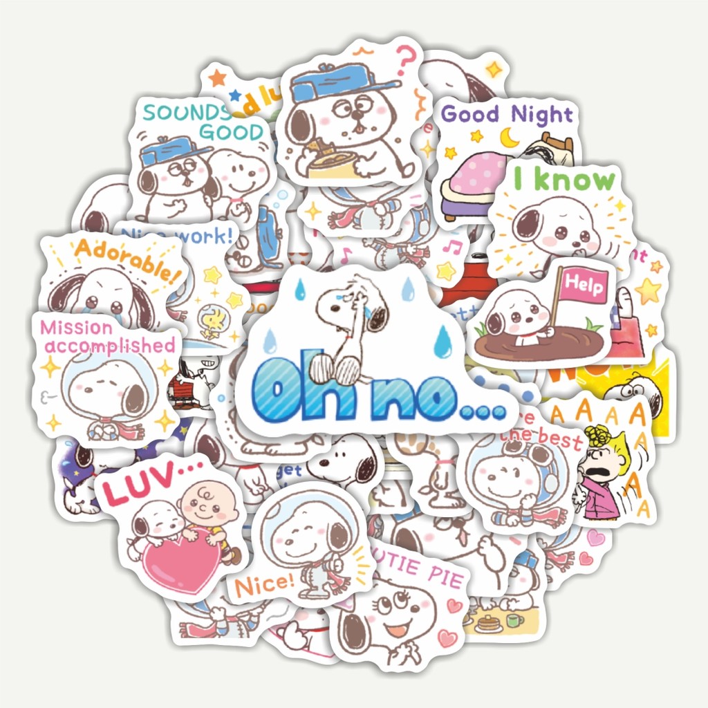 

Sticker Pack Stiker Kartun Snoopy V31 | Sticker TUMBLR | Stiker LAPTOP KOPER HELM