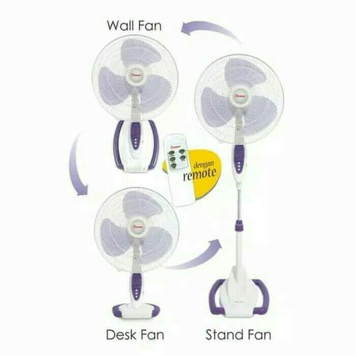 KIPAS ANGIN COSMOS 3in1 16" + REMOTE KONTROL 3FUNGSI