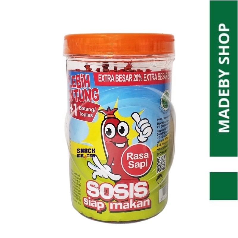 

Sosis So Nice SAPI - Sosis siap makan - Netto 25 pcs x 21 gr