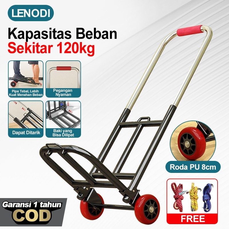 ZENITSTORE Trolley Besi Lipat /Trolley Lipat Bahan Besi /Trolley/ Troli /Troly /Trolley Barang Serba
