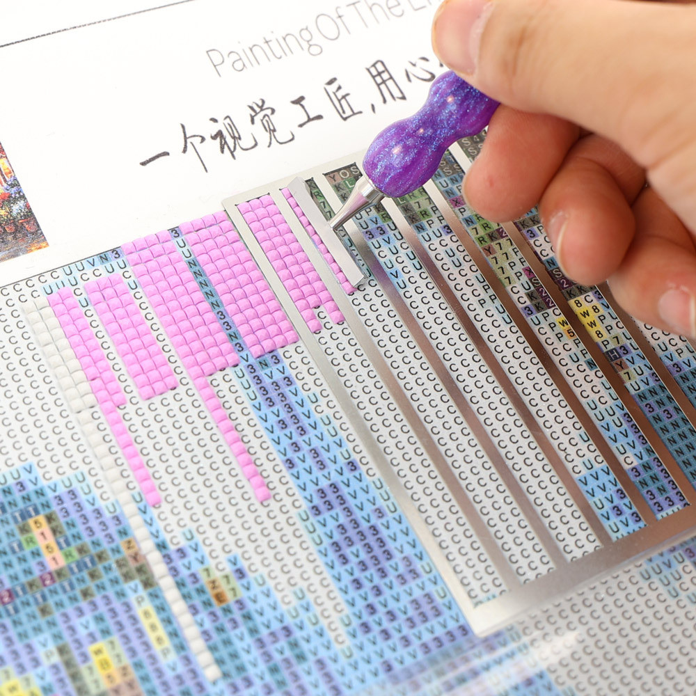 

1pc amond Painting Auxiliary Tool Ruler amond Dot Drill Alignment Tool Ruler For amond Art Home Y amond Painting Tool