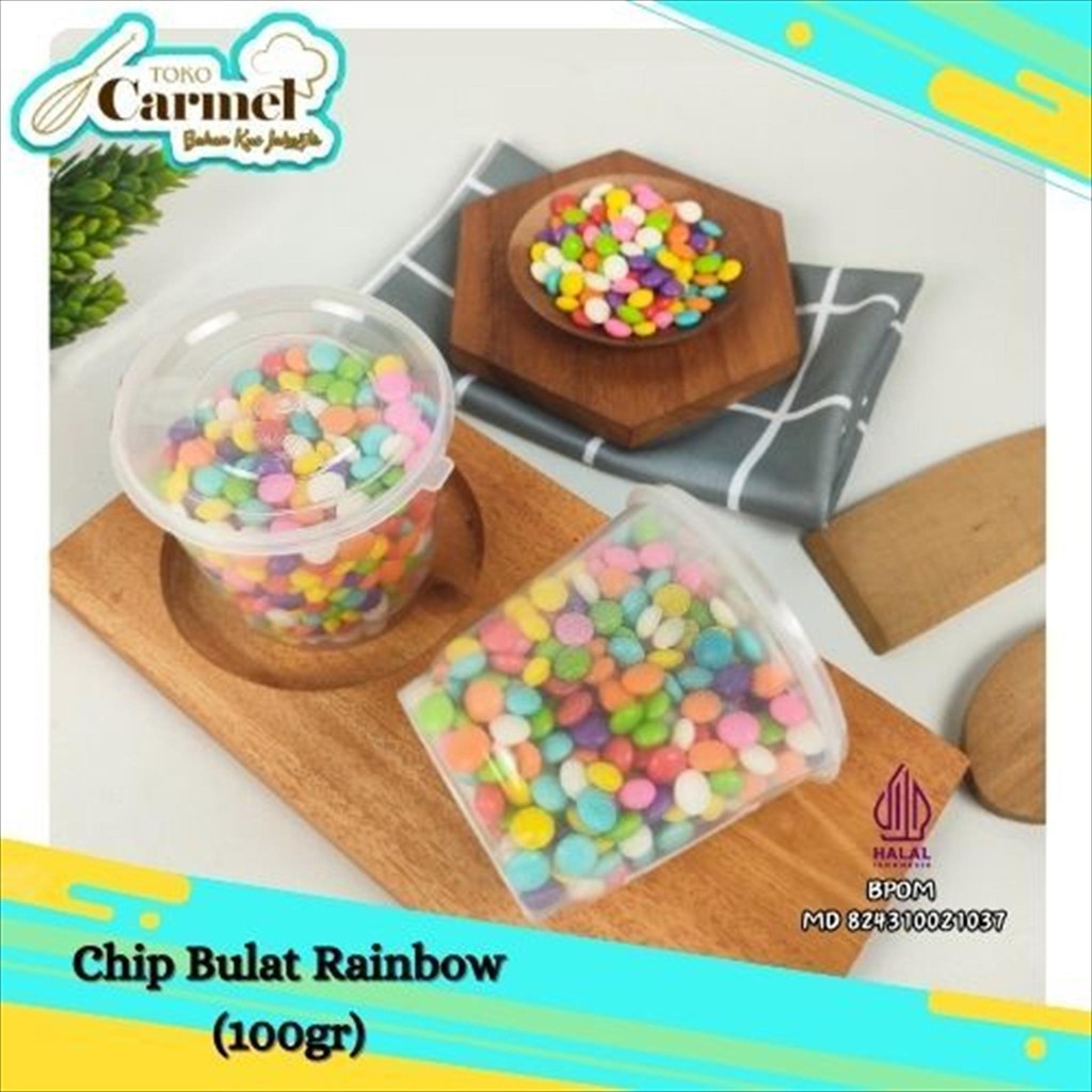 Rainbow Coklat Chip Bulat 100gr - Elmer Coklat Chip