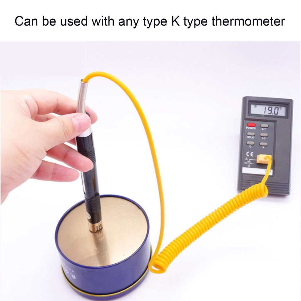 K Type Thermocouple Probe K Type Handheld  Thermocouple Probe Straight Shank Thermocouple Probe Repl