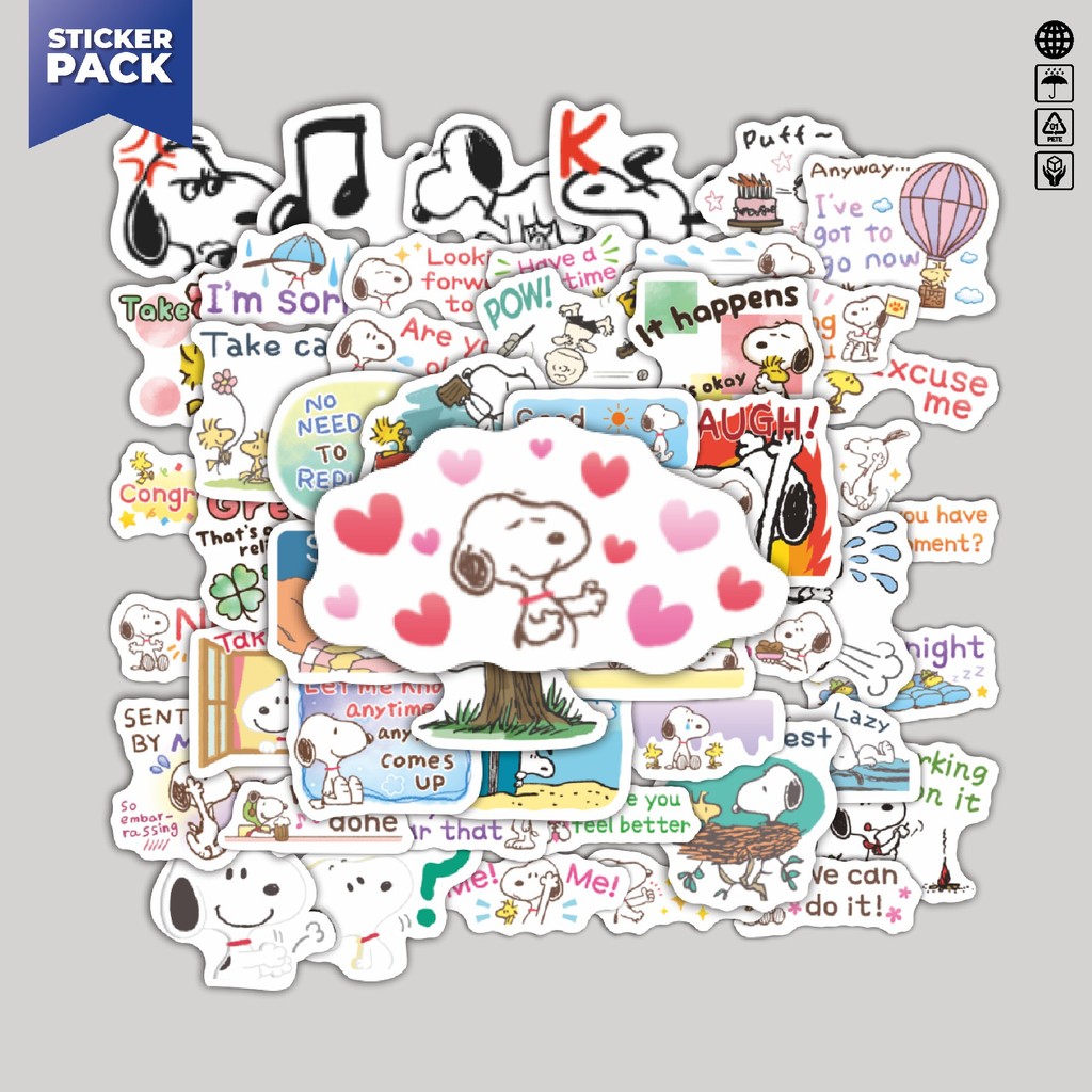 

[100PCS]Stiker Pack Stiker Kartun Soopy V47 Aesthetic Vinyl Anti Air Dekorasi Sticker Laptop Buku Journal Koper Helm Casing HP Gitar Helm Skateboard