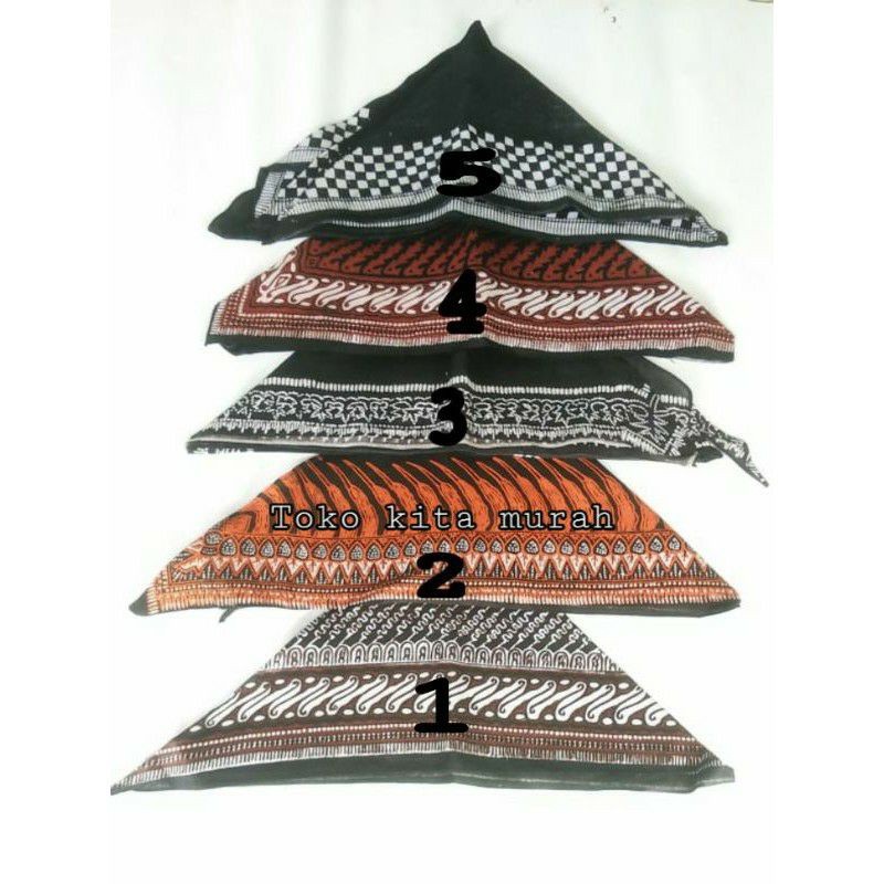 &* Udeng Jawa Jaranan Segitiga// Udeng Sunda// Iket Kepala Jawa// Ikat Kepala Segitiga #$