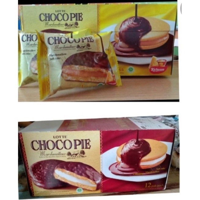 

LOTTE CHOCO PIE MARSHMALLOW CHOCLAT 12 PCS - AMY