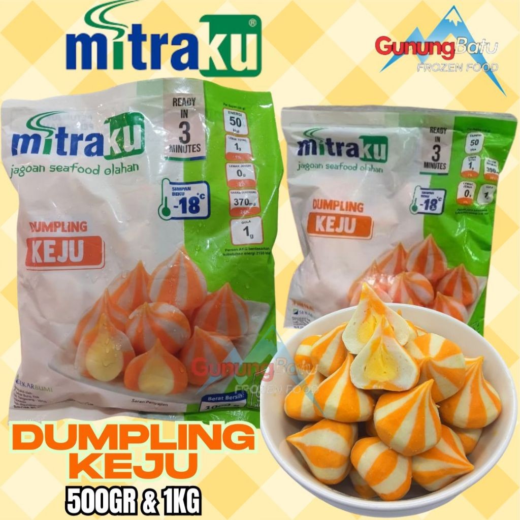 

MITRAKU CHEESE DUMPLING(DUMPLING KEJU) 500GR & 1KG
