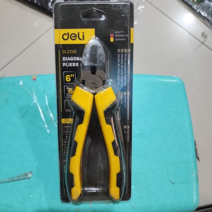 TANG POTONG 6 INCH DELI CUTTING PLIERS DELI 6" by Fusion part