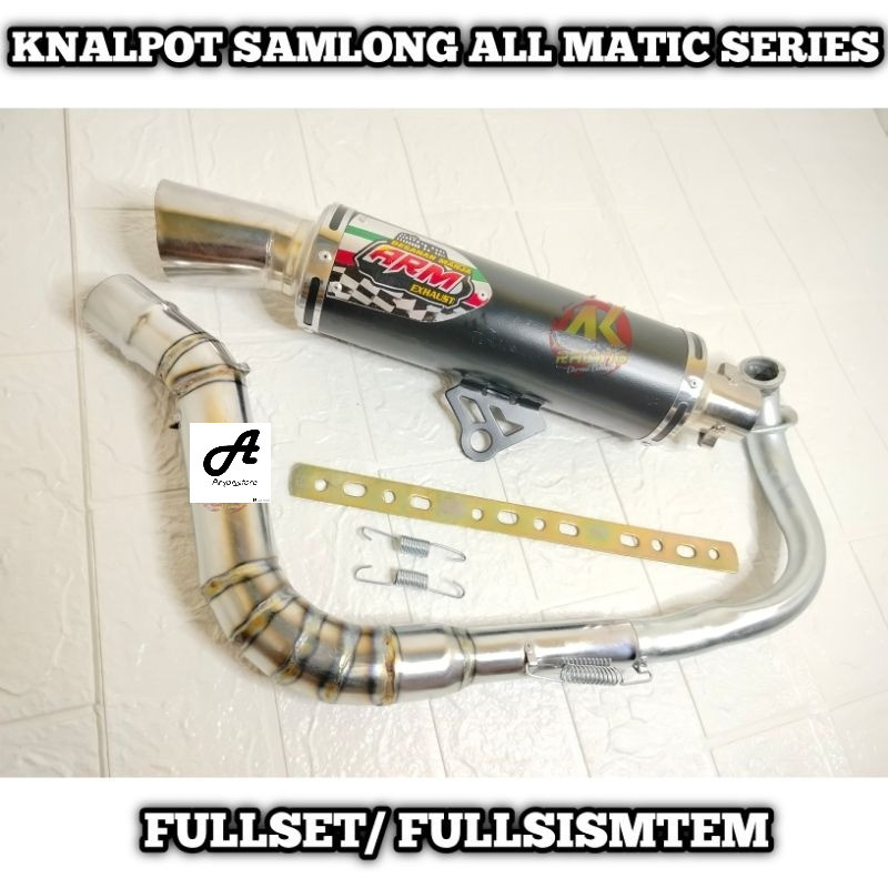 Knalpot Racing Samlong ARM Type Cobra Untuk Motor Beat Scoopy Genio Vario Mio Fino mio j Beat deluxe