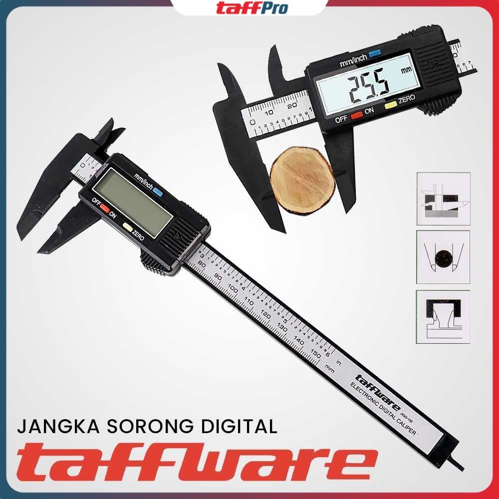 

Taffware Jangka Sorong Digital Vernier Caliper with LCD Screen - JIGO-150