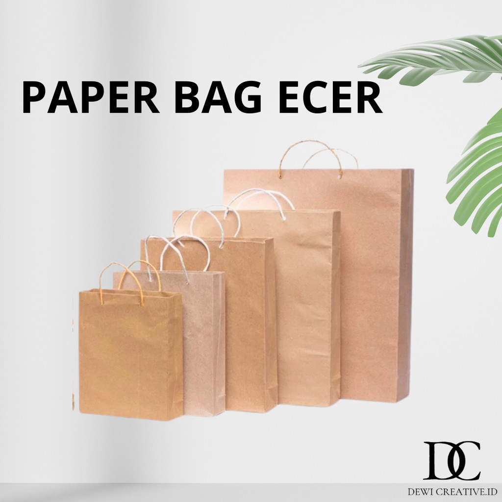 

[ECER] PAPER BAG COKLAT - PAPERBAG POLOS - TAS KERTAS SNACK HAMPPERS GIFT PERNIKAHAN