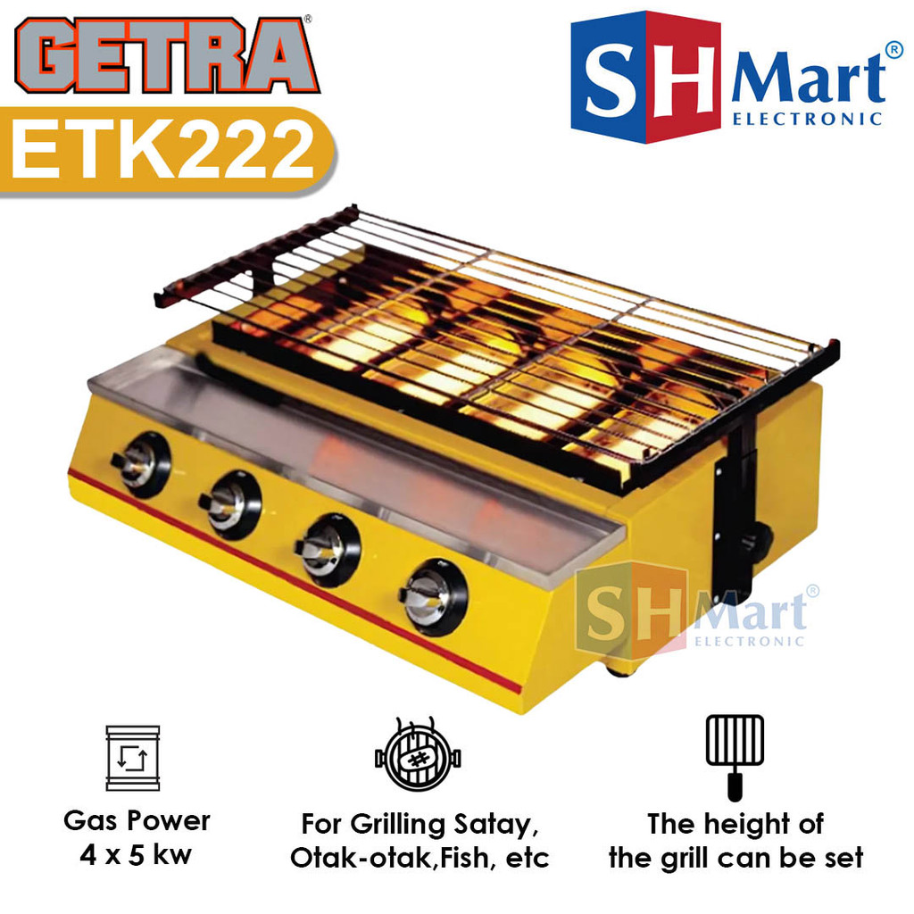 Getra Mesin Pemanggang Sosis Bakar 4 Tungku ETK-222 / ETK222 Garansi Resmi (MEDAN)