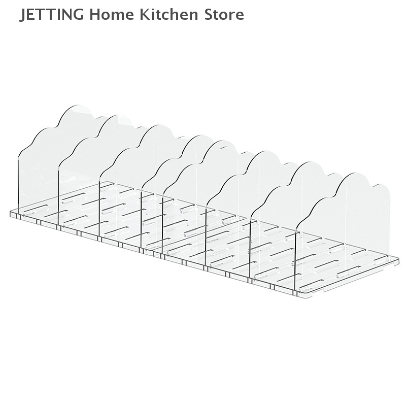 

Acrylic Adjustable Handbag Separators Storage Purse Organizer Clear Shelf Divider For Closet