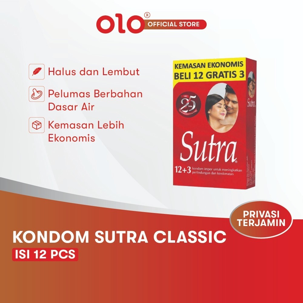 

Sutra Classic Merah 1 Box isi 12 + BONUS Pcs Sangat Tipis Kuat Tahan Lama - TRENDORA