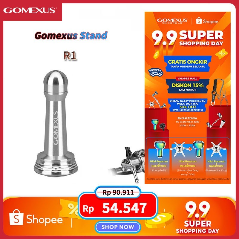 Gomexus Stand Reel 39/42mm Untuk Shimano Ryobi 1000-6000 Langsung Sesuai Deskripsi R1