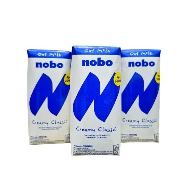 

Nobo Oat Milk ecer 1pcs Creamy Classic Oat 200ml Oatside Mini Susu Bahan Baking Adonan oatside sumber kalsium vitamin
