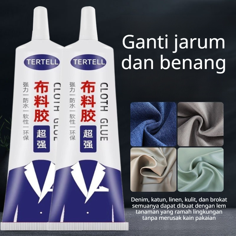 

【Tahan Lama / Fleksibel】Lem Kain Instan Pengganti Jahitan - Solusi Cepat Perbaiki Baju/Robekan/Tas/Kerajinan Tangan Perekat Khusus Tekstil/Lem Kain Premium/Cairan Penambal Kain/Lem Kain Pengganti Jahit/Perekat Kain